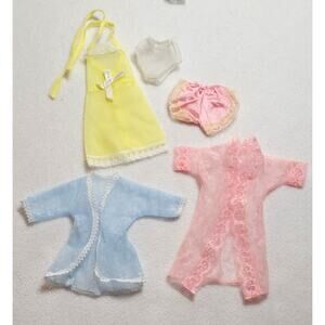 Barbie & Similar Clone Robes Nightgown Panties Bloomers Lace Satin Sleepwear Lot